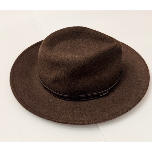 Pendleton Dark Brown Wool Felt Fedora Western Outback Hat - M - Picture 4 of 12
